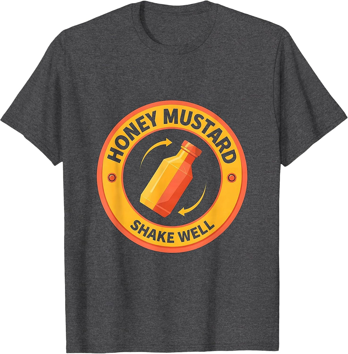Shake Well — Honey Mustard Funny Halloween Matching Costume T-Shirt - Dark Heather Grey