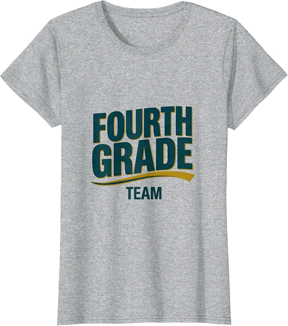 Women's Fourth Grade Team Cute Vintage Graphic Fourth Grade Teacher T-Shirt - Heather Grey