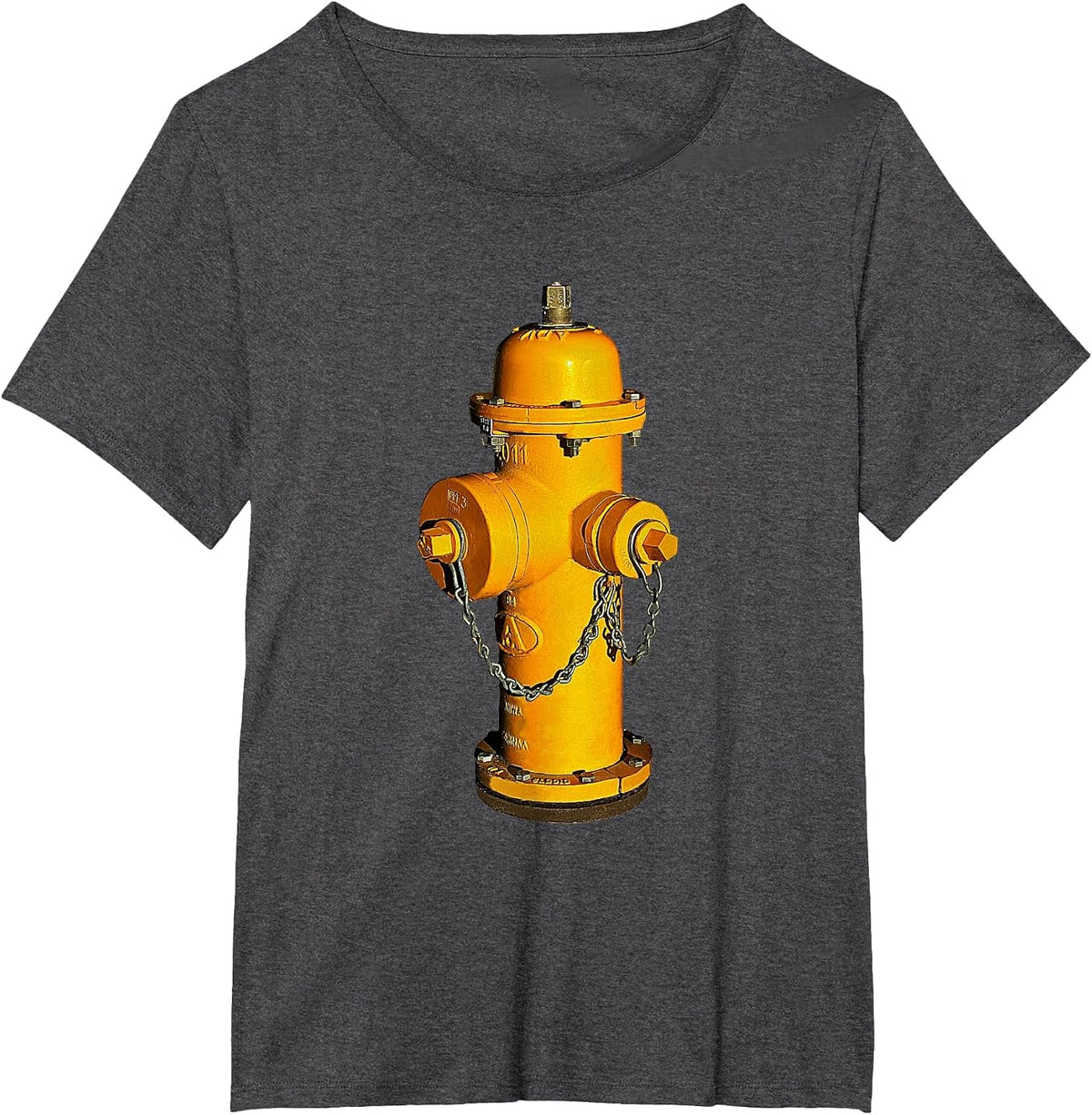 Fire Hydrant Fire Fireman Fighter T-Shirt T-Shirt - Dark Heather Grey