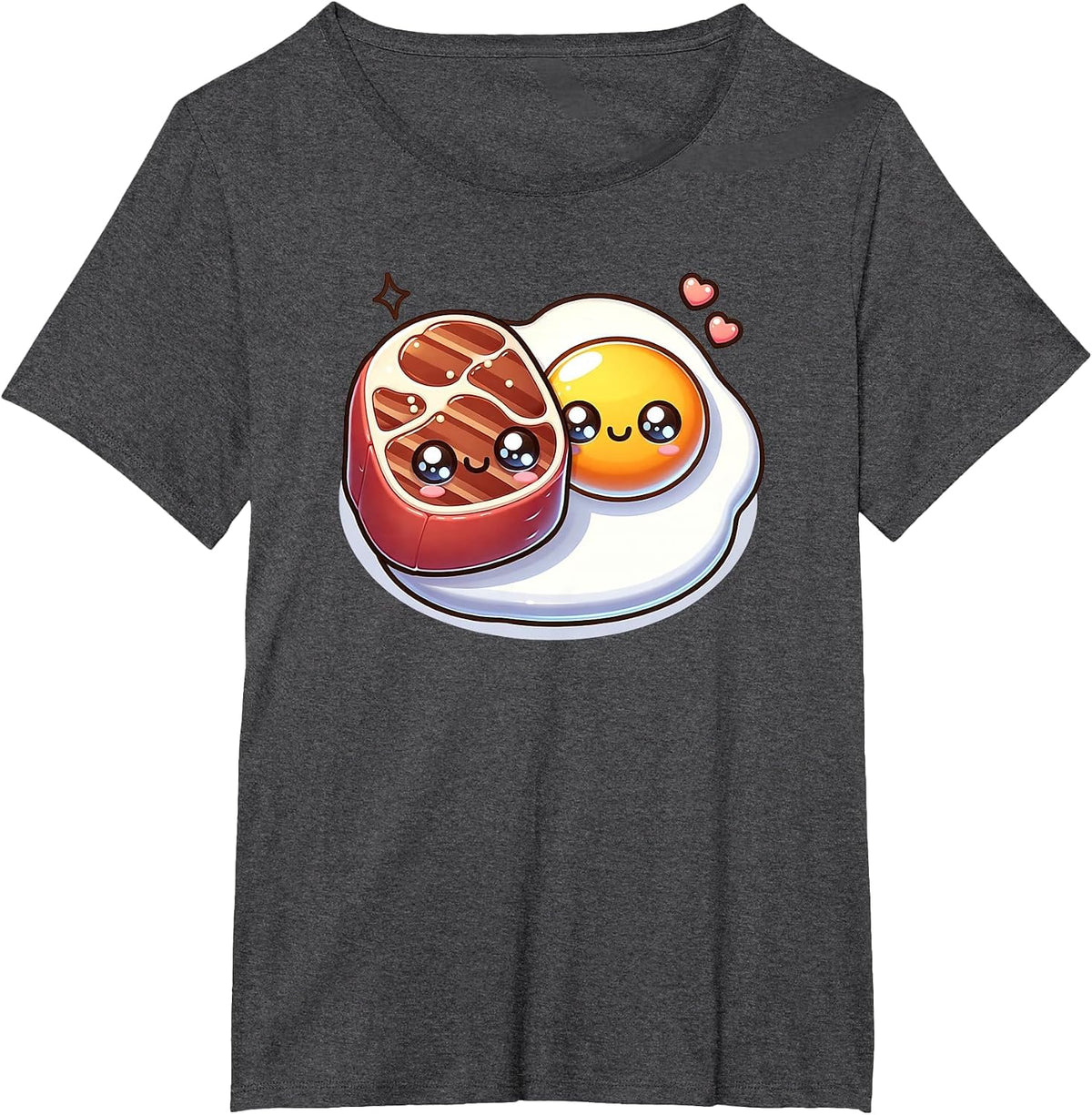Carnivore Keto Diet Steak Egg Meat Eater Gym Fitness Workout T-Shirt - Dark Heather Grey