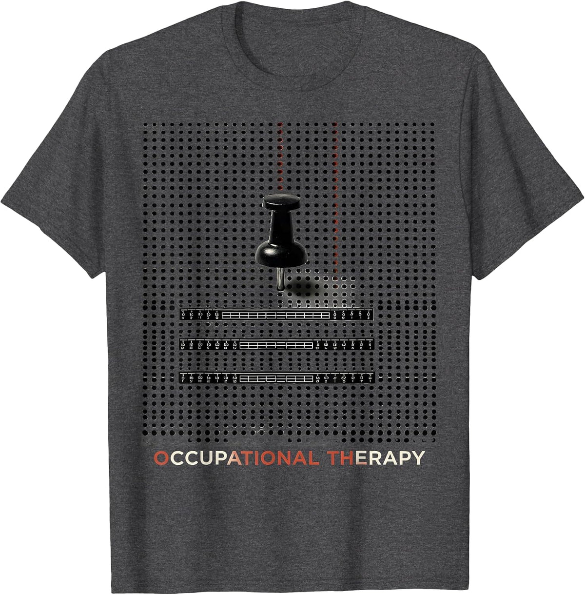 Occupational Therapy Retro Vintage OT Month Celebration T-Shirt - Dark Heather Grey