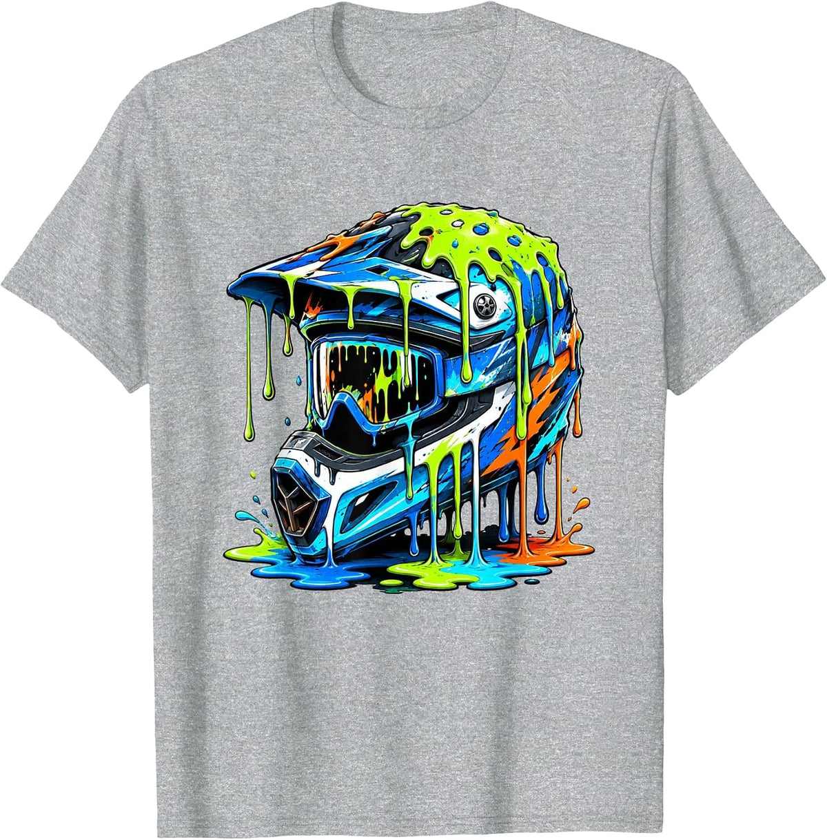 Dirt Bike Shirts for Men Boys Kids Gear Motocross Dirtbike T-Shirt - Heather Grey