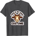 Men's This Is My Goat Costume Cute Kawaii Animal Lover Halloween T-Shirt - Dark Heather Grey