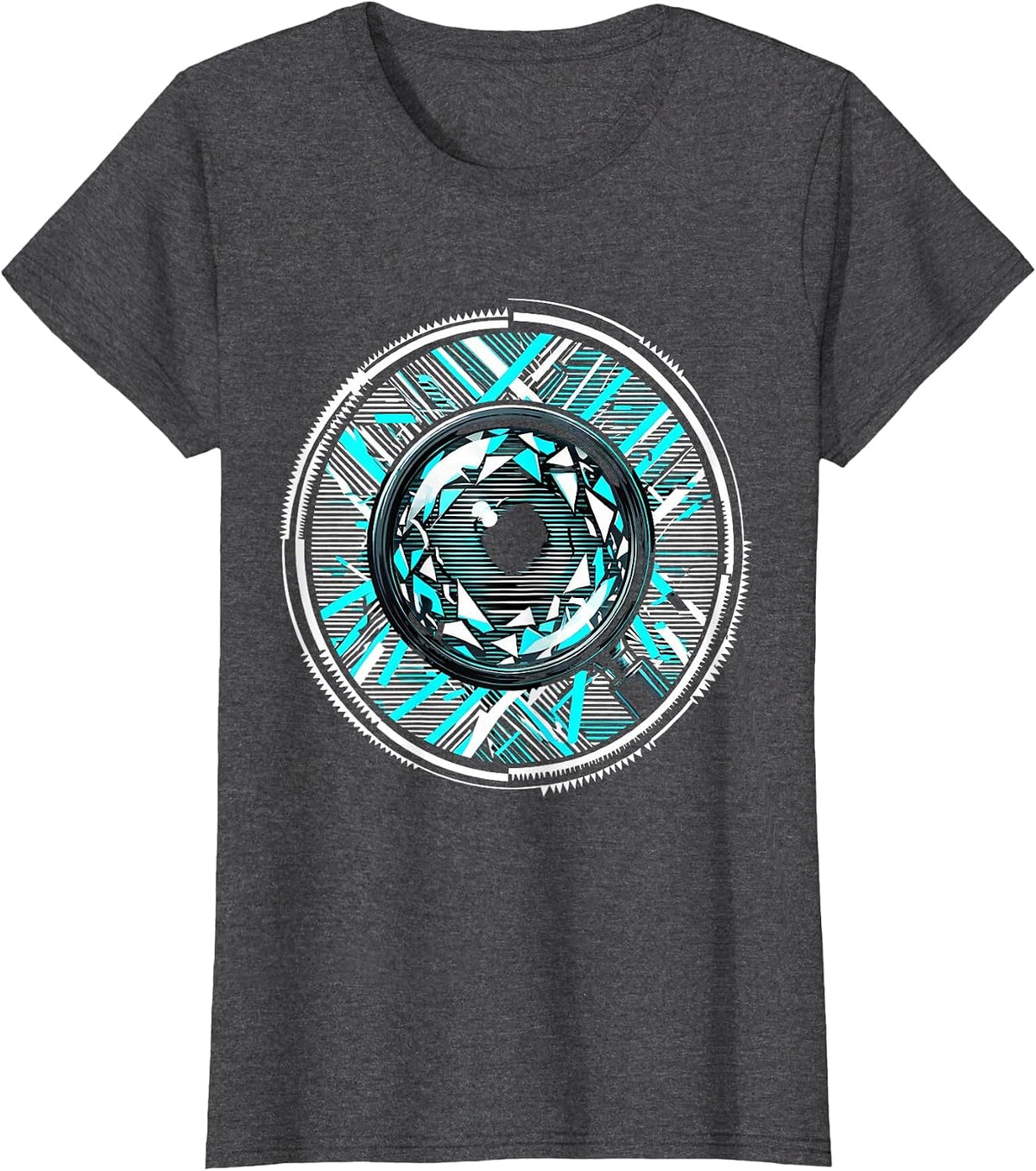 Women's Dyslexia Awareness Magnifying Glass Graphic T-Shirt - Dark Heather Grey