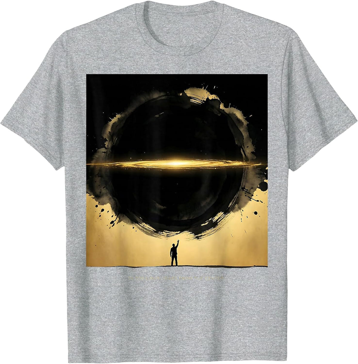 Men's 26,000 Light-Years From The Center Science Physics T-Shirt - Heather Grey
