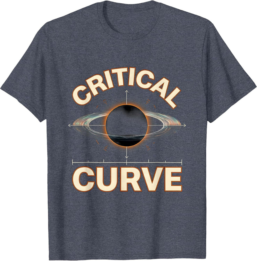 Critical Curve Black Hole Physics Astrophysics Science T-Shirt - Heather Blue