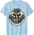 Men's Farm Fresh Berry Proud Red White and Blueberries T-Shirt - Baby Blue