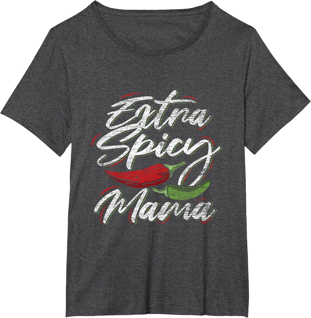 Extra Spicy Mama T-Shirt - Dark Heather Grey