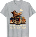 Weekend Mode Activated Labor Day Graphic T-Shirt, Men, Heather Grey, Small - As Pictured
