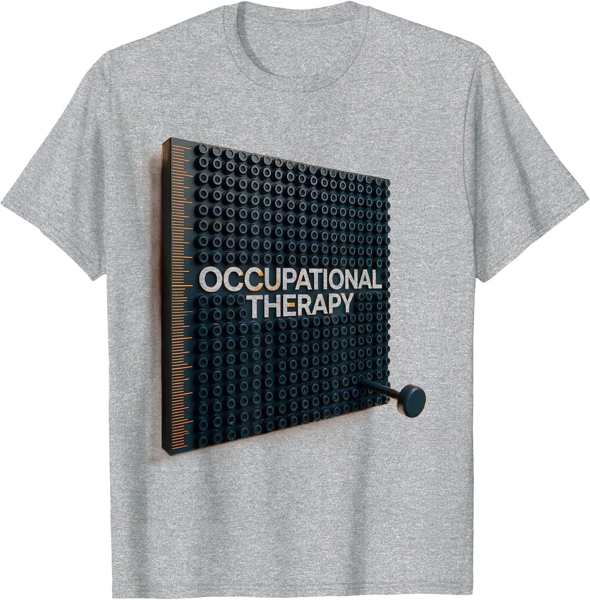 Men's Occupational Therapy Geometric OT Therapist Work Pride T-Shirt - Heather Grey
