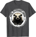 Men's Ratel Allegiance Sworn Funny Honey Badger Wildlife Lover T-Shirt - Dark Heather Grey