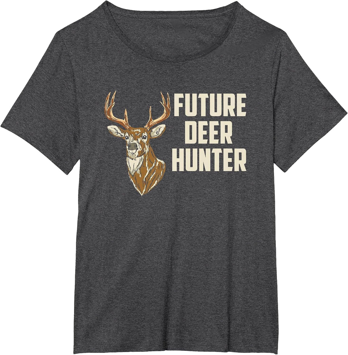 Future Deer Hunter Daddy's Hunting Buddy Toddler T-Shirt Tee Boys Kids Outdoor Gift - Dark Heather Grey
