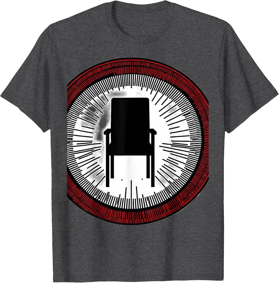 Men's Chair Badge School Counselor Appreciation Mental Health T-Shirt - Dark Heather Grey