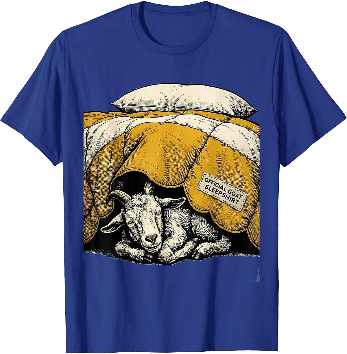 Official Goat Sleepshirt Cute Animal Lover Pajama Humor T-Shirt - Royal Blue