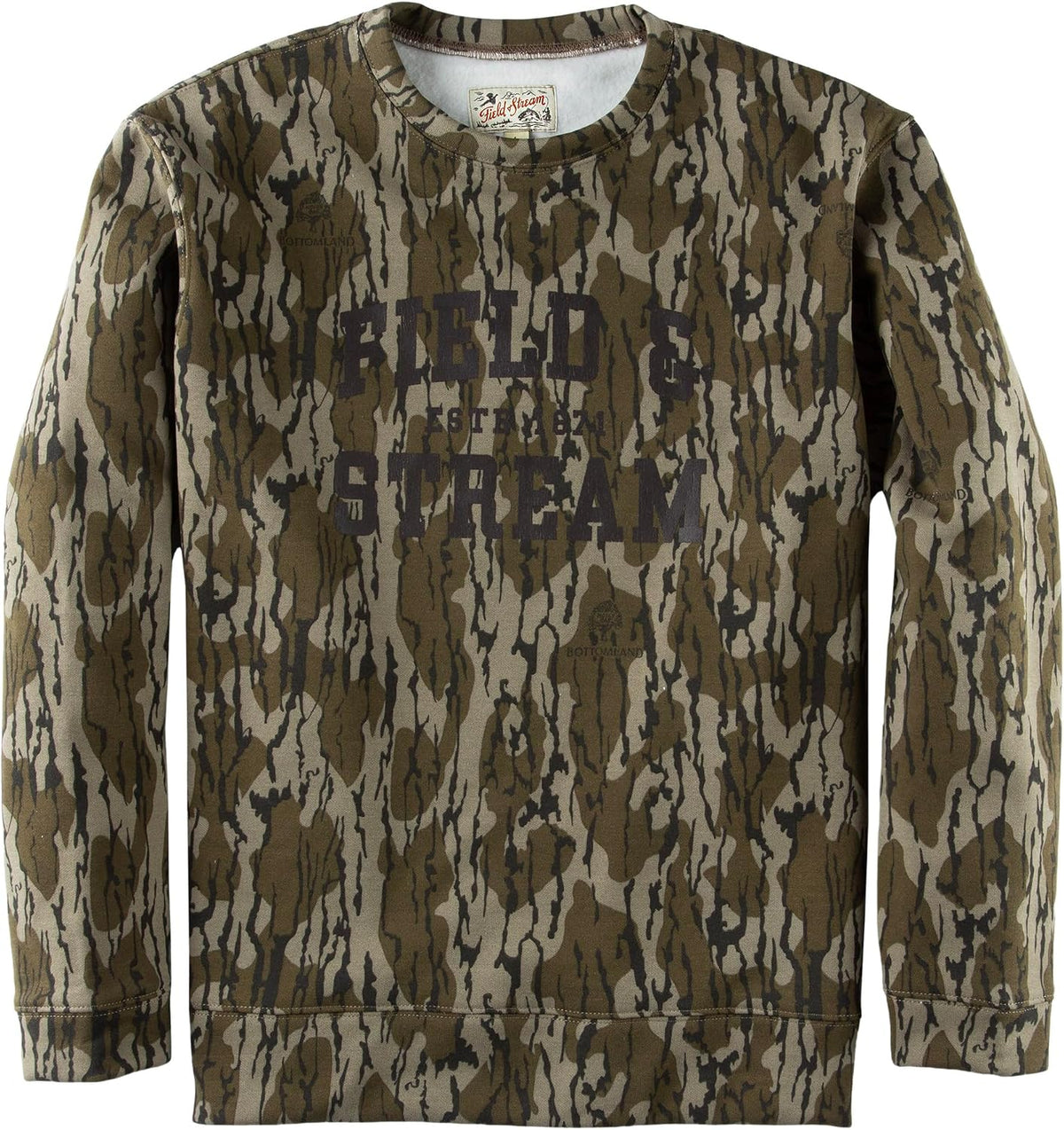 Field & Stream Men's Backstrap Crew Sweatshirt - Varsity\/Camo