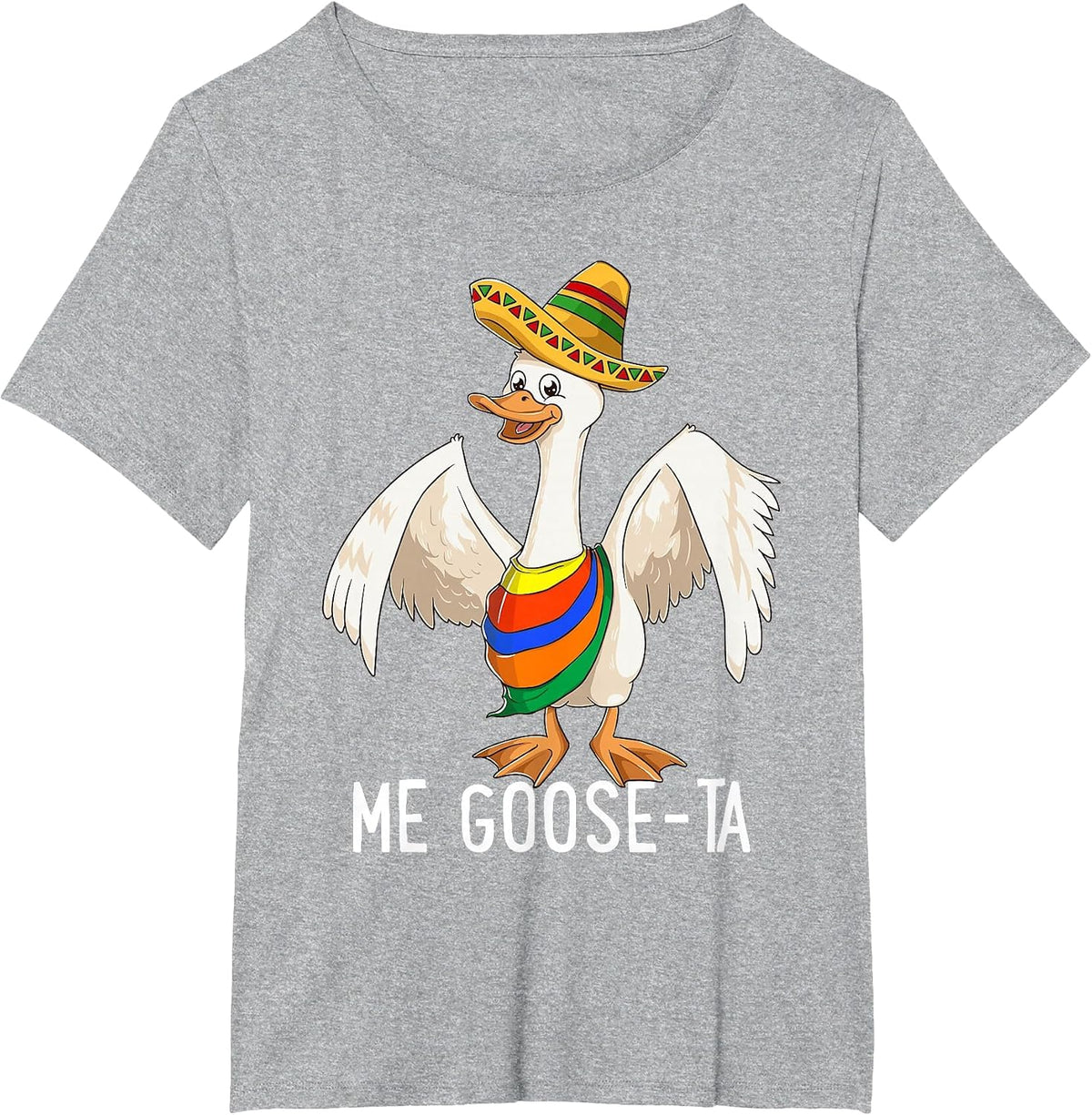 Me Goose-Ta Mexican Spanish Me Gusta Farmer Goose T-Shirt - Heather Grey