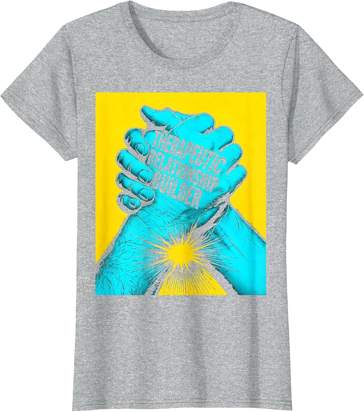 Therapeutic Relationship Builder OT Design T-Shirt - Heather Grey