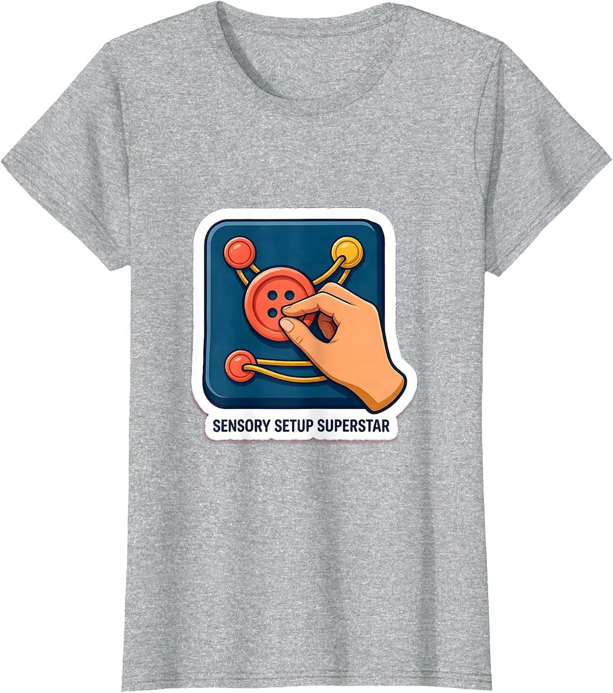Sensory Setup Superstar Occupational Therapy OT Student Gift T-Shirt - Heather Grey