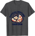 Men's Official Bedtime Uniform Cute Hedgehog Sleep Lover Pajama T-Shirt - Dark Heather Grey