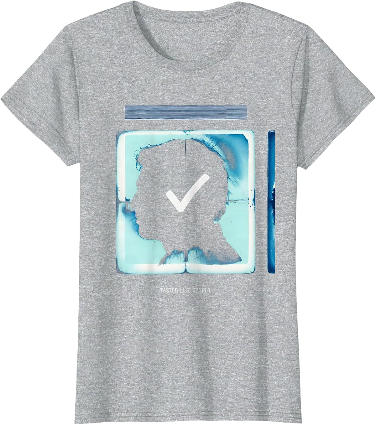 Tasted Like Regret Cyanotype Periodic Table Chemistry T-Shirt - Heather Grey