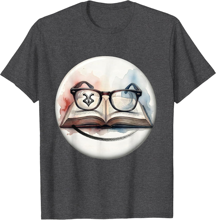 Men's Sealed Badge Dyslexia Awareness Teacher Therapist Humor T-Shirt - Dark Heather Grey