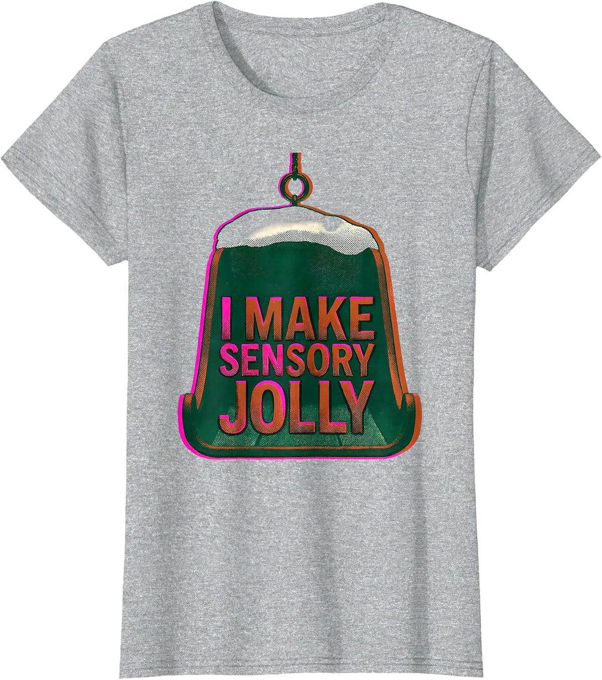 I Make Sensory Jolly Risograph Occupational Therapist T-Shirt - Heather Grey