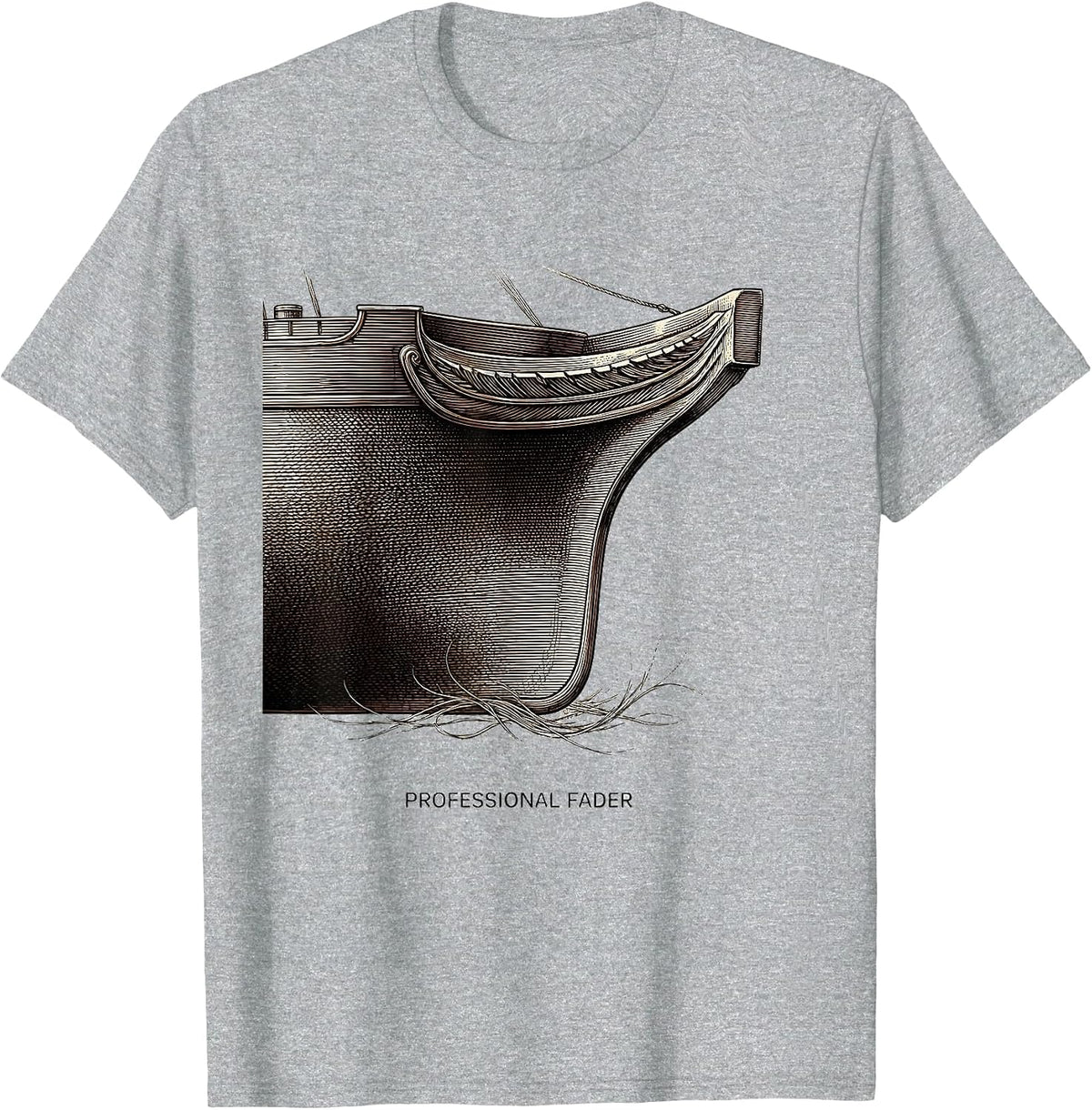 Men's Professional Fader Hairdresser Barber Humor Gift T-Shirt - Heather Grey