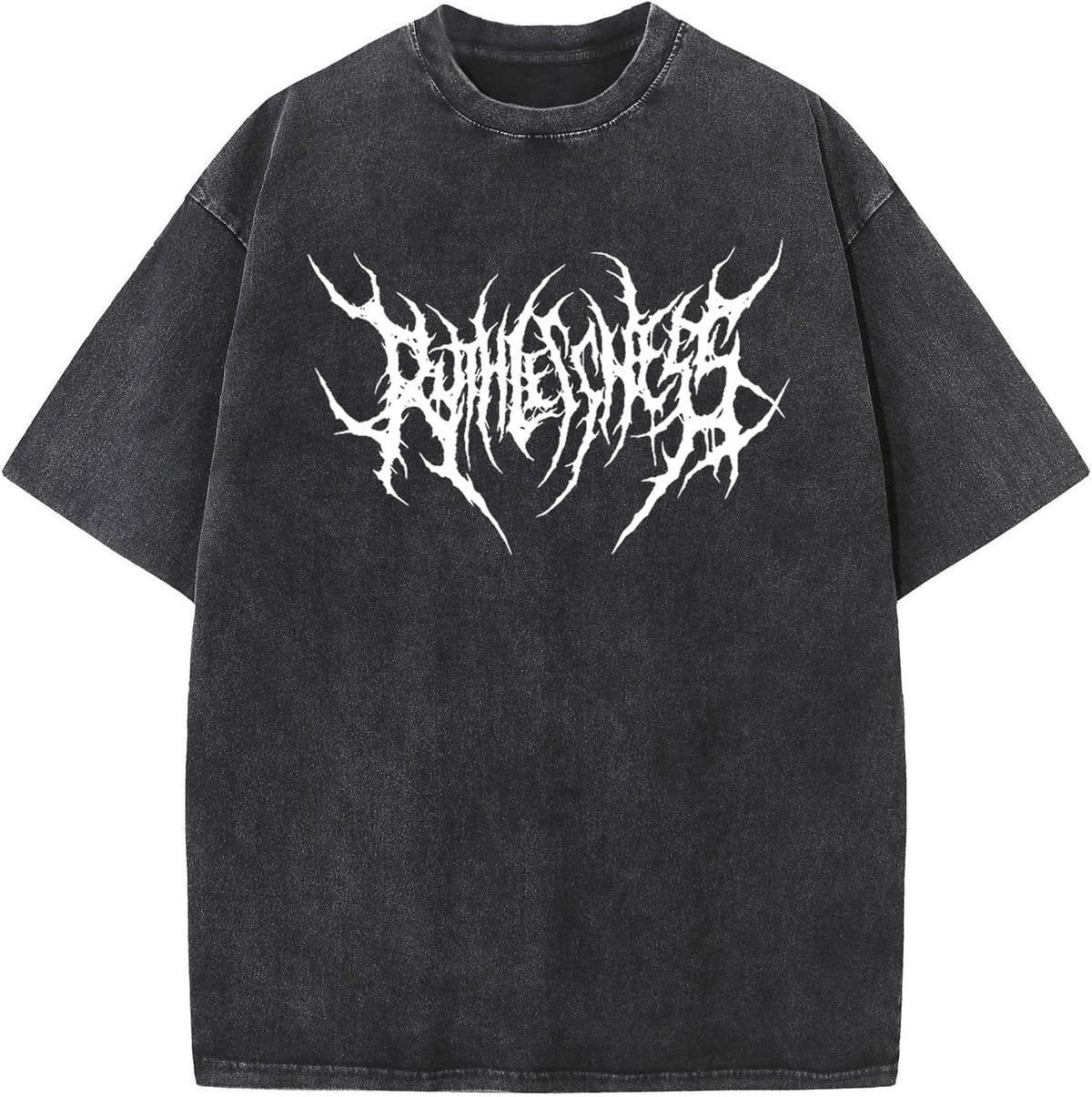 Y2K Vintage Hip-hop T-Shirt Made of Pure Cotton, Loose Fitting, Men's and Women's Short Sleeves - Black4