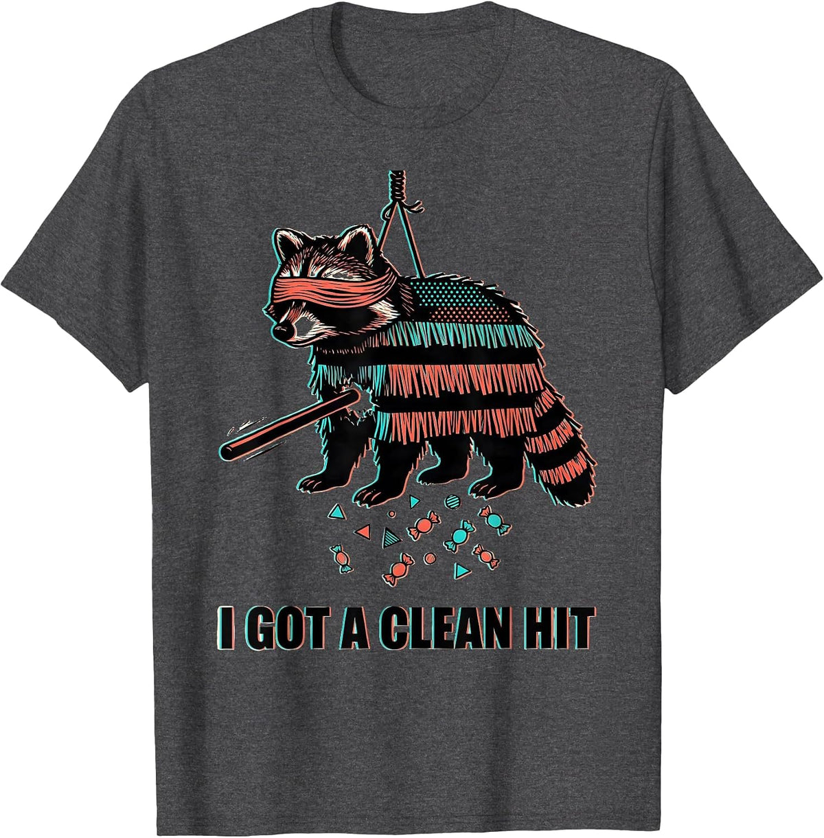 I Got A Clean Hit Funny Cinco De Mayo Party Costume T-Shirt - Dark Heather Grey