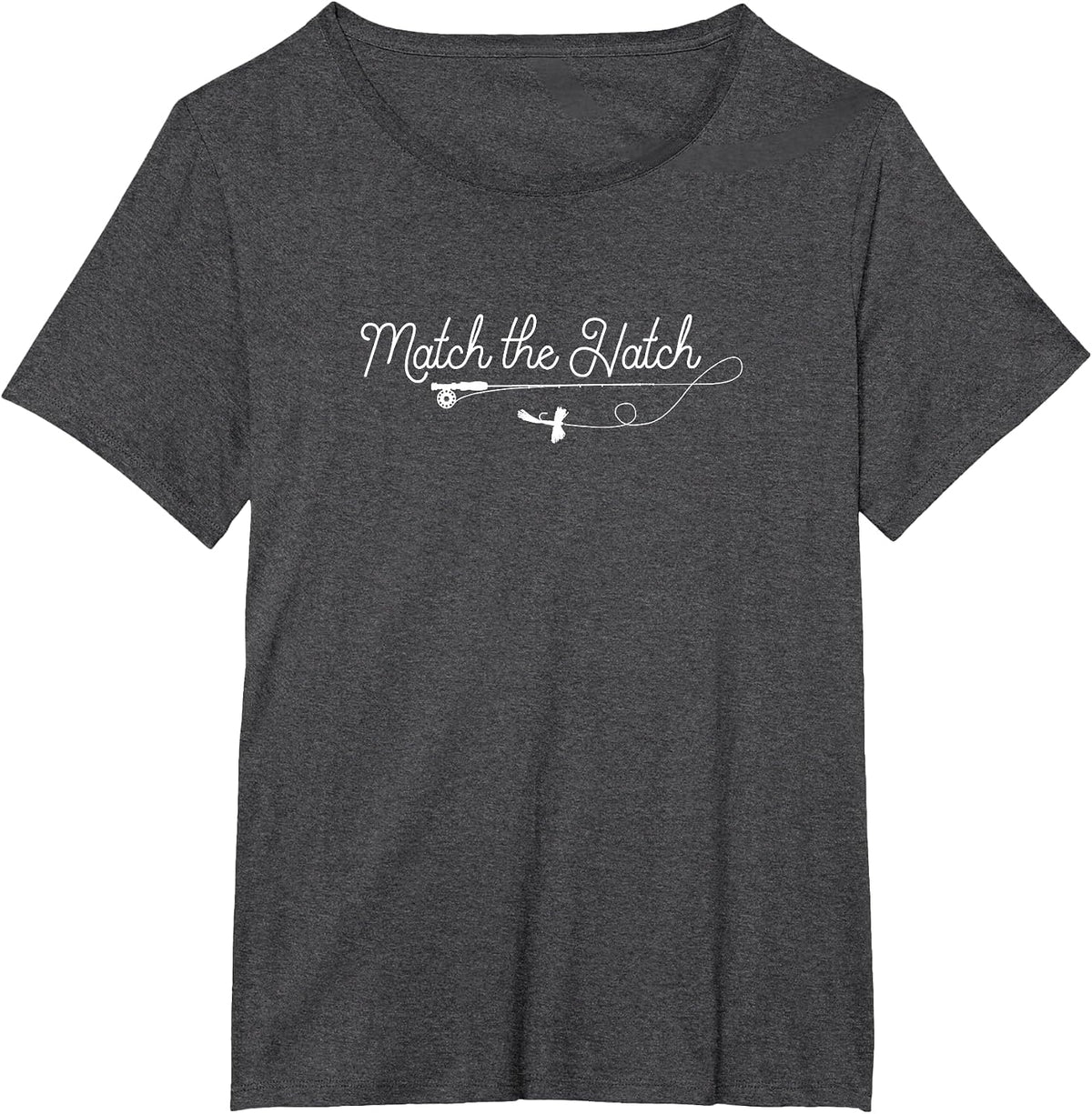 Match the Hatch Fly Fishing T-Shirt - Dark Heather Grey