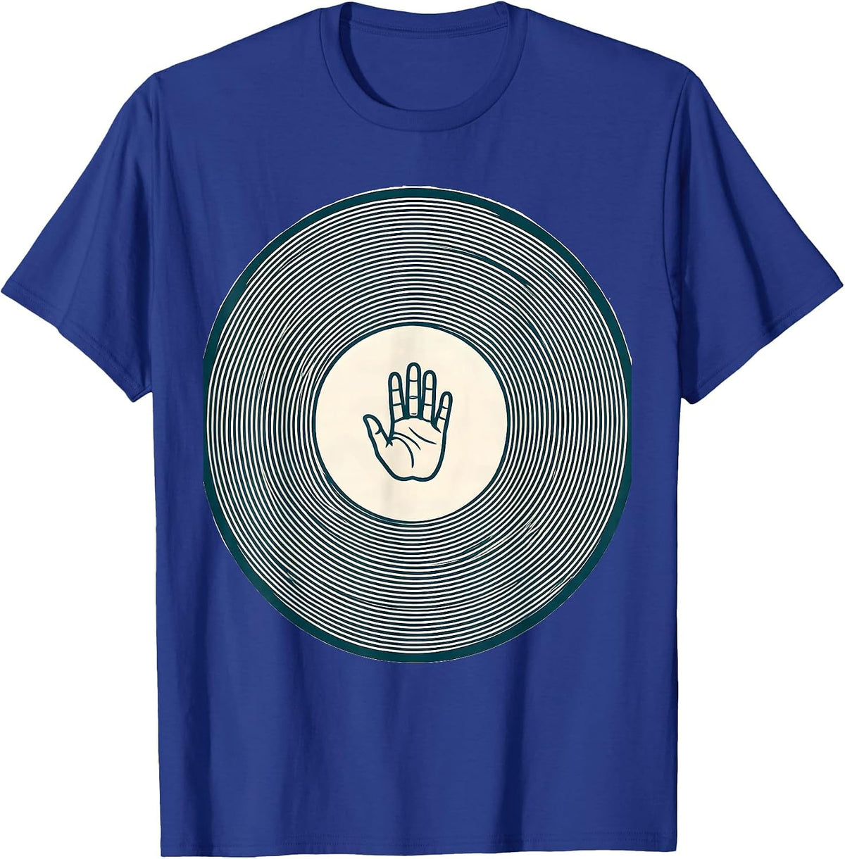 Men's Nested Contour Ring School Counselor Humor T-Shirt - Royal Blue