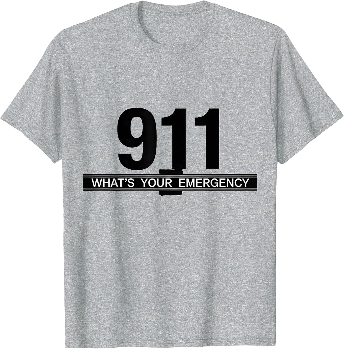 Men's 911 Whats Your Emergency Dispatcher First Responder Pride T-Shirt - Heather Grey