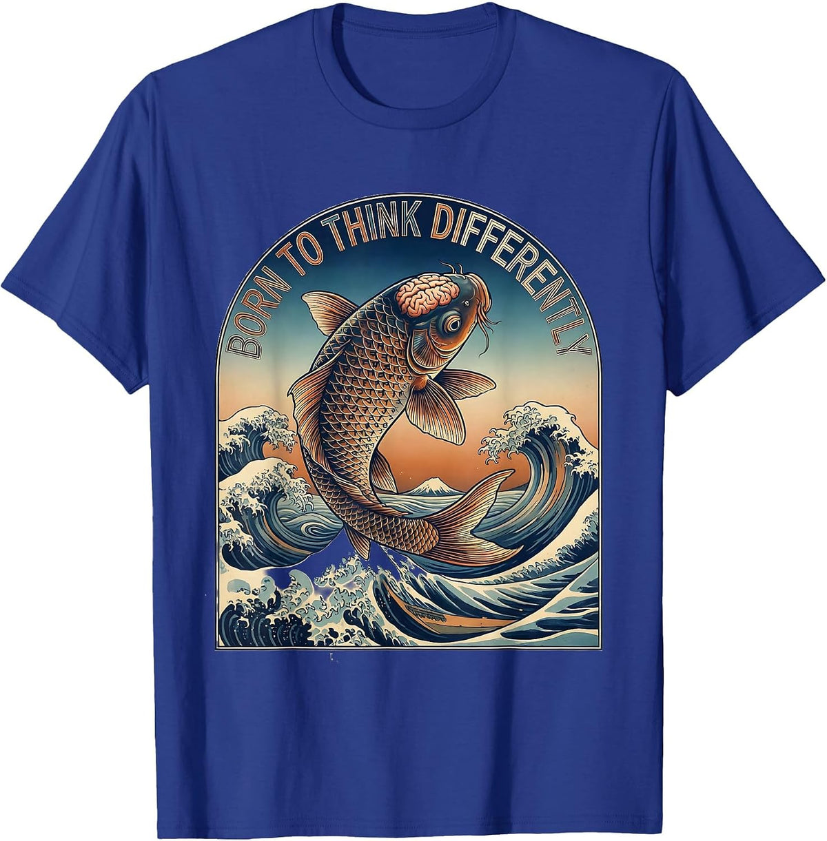 Men's Born to Think Differently Dyslexia Awareness T-Shirt - Royal Blue