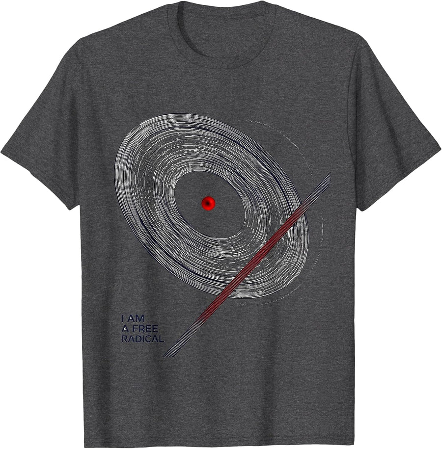 Men's I Am A Free Radical Funny Science Nerd Chemistry Gift T-Shirt - Dark Heather Grey