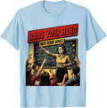 Men's Raise Your Hand Not Your Voice Teacher Design T-Shirt - Baby Blue