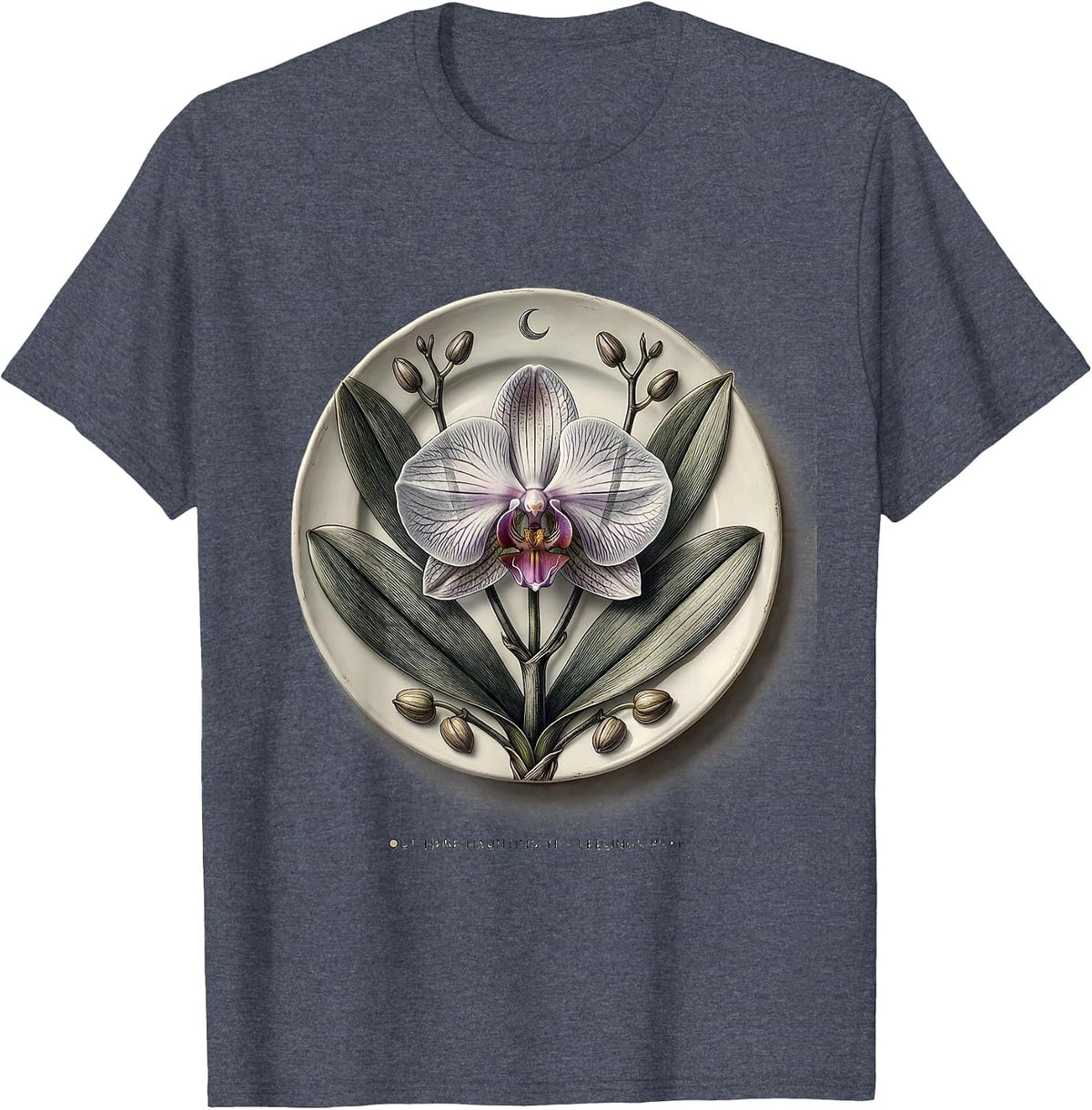Out Here Haunting The Feelings Beat Halloween School T-Shirt - Heather Blue