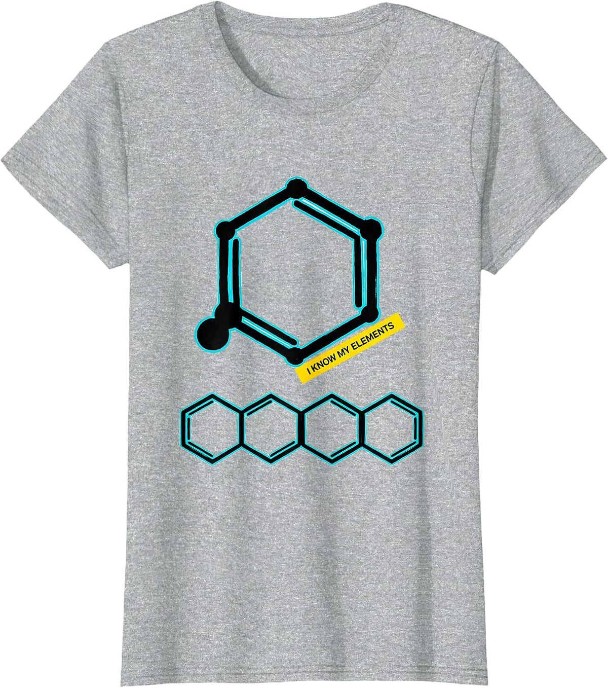 I Know My Elements Funny Chemistry Nerd Science Humor Gift T-Shirt - Heather Grey