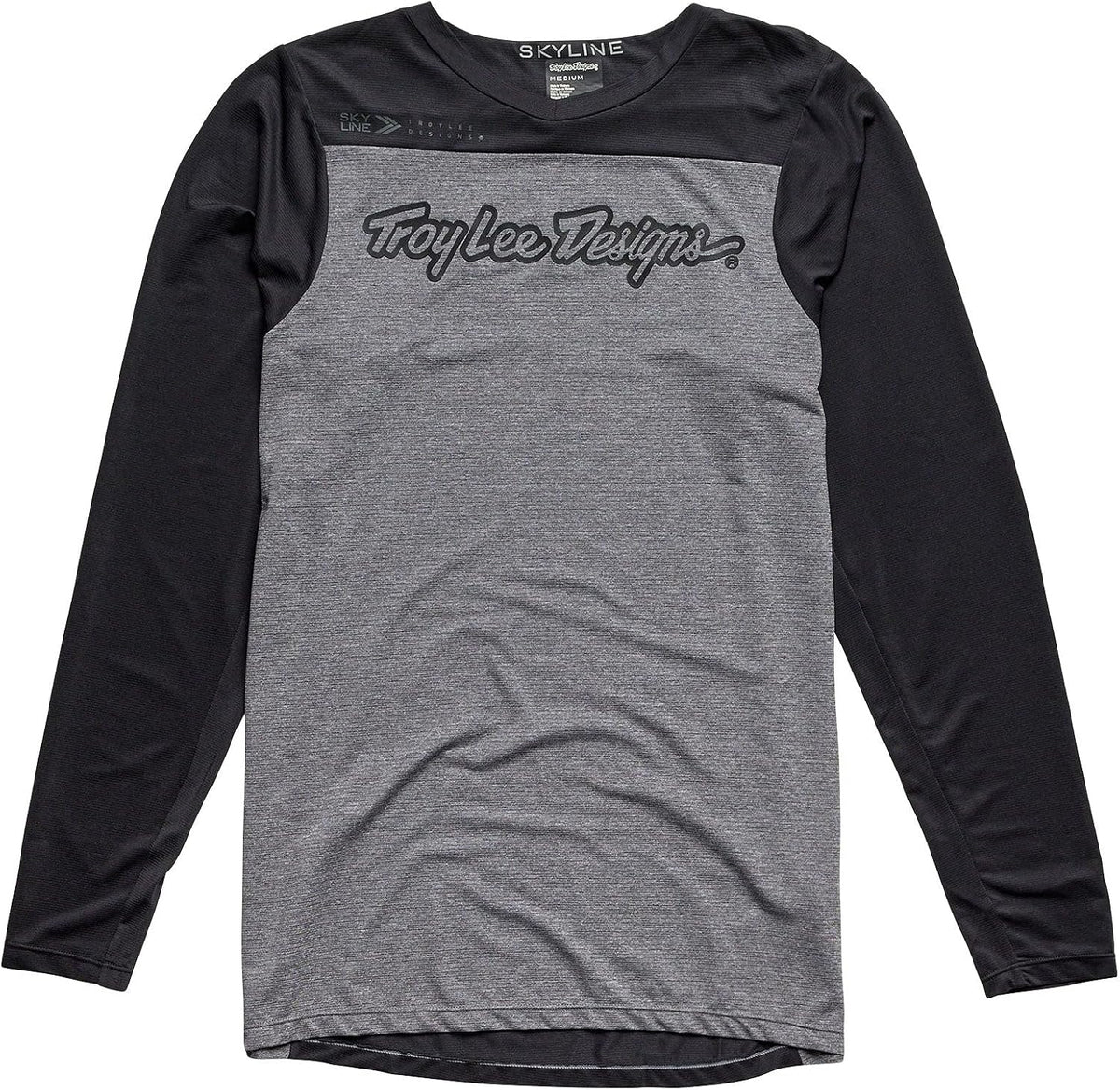 Troy Lee Designs Skyline Long Sleeve Jersey - Signature Heather Gray \/ Black