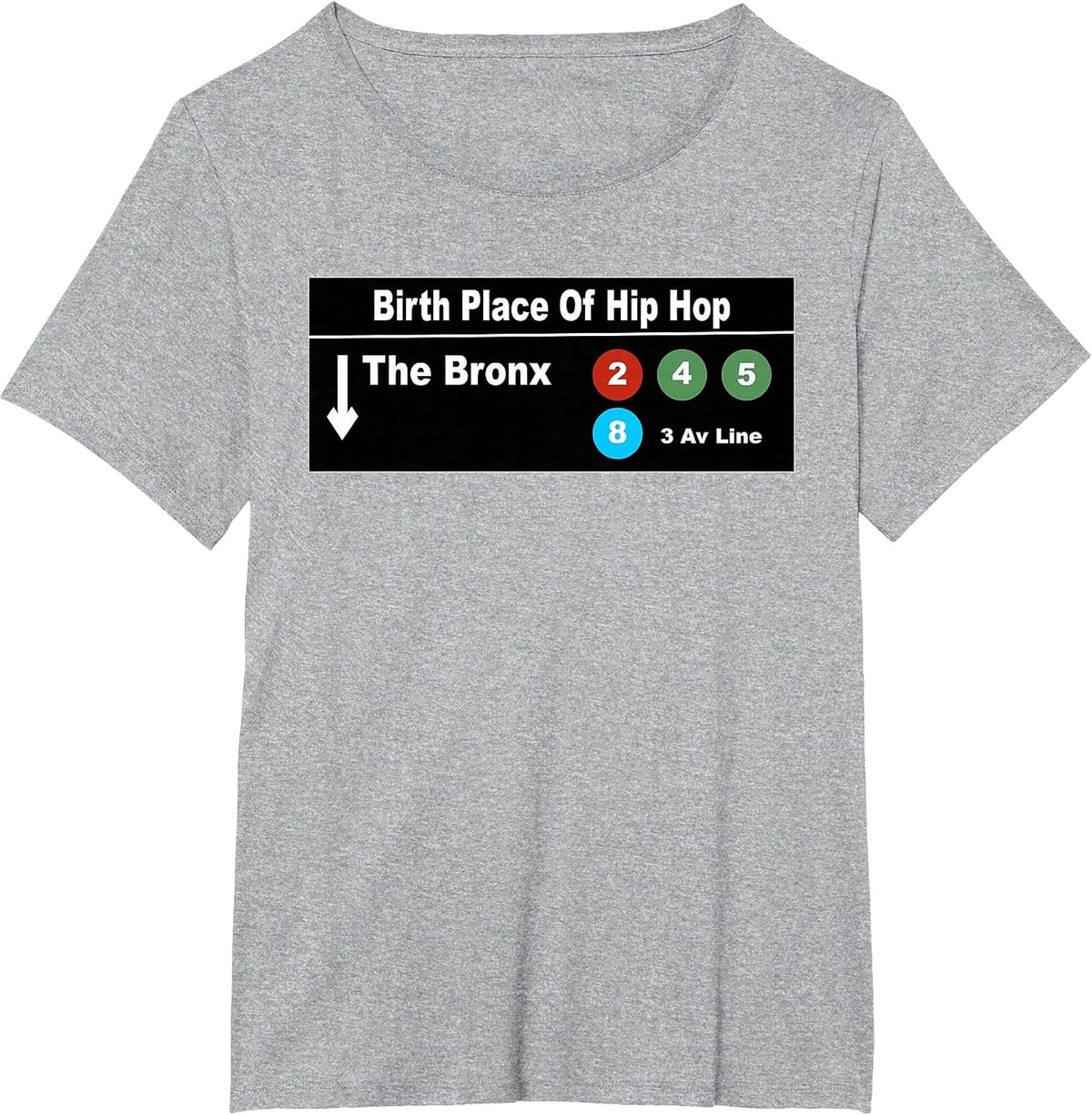 The Bronx Old School Hip Hop and Rap OG Tee T-Shirt - Heather Grey