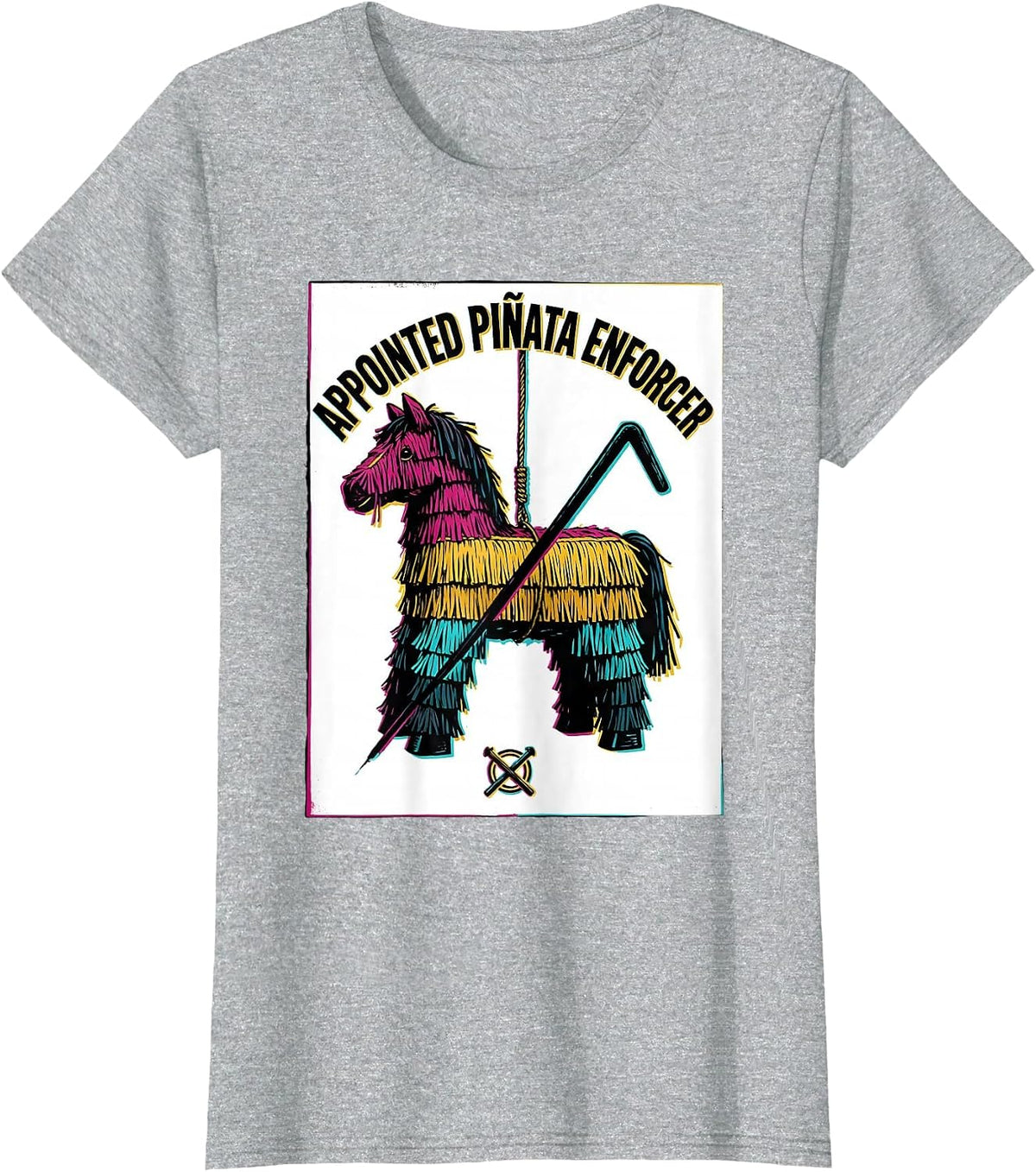 Appointed Piñata Enforcer Funny Cinco De Mayo Party Costume T-Shirt - Heather Grey