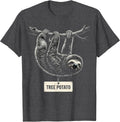 Men's Tree Potato Funny Sarcastic Animal Meme Honey Badger T-Shirt - Dark Heather Grey