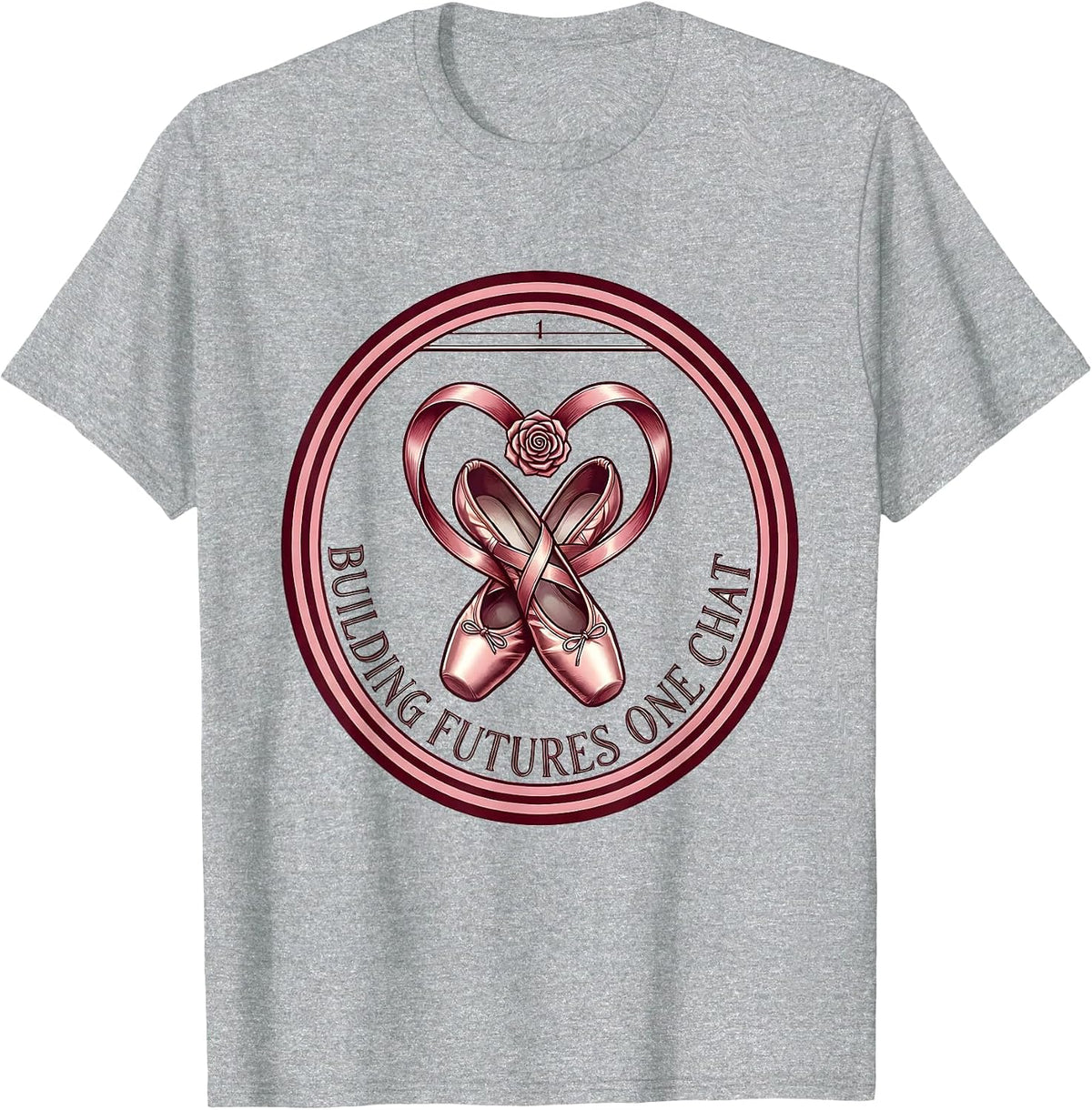 Men's Building Futures One Chat School Counselor Design T-Shirt - Heather Grey