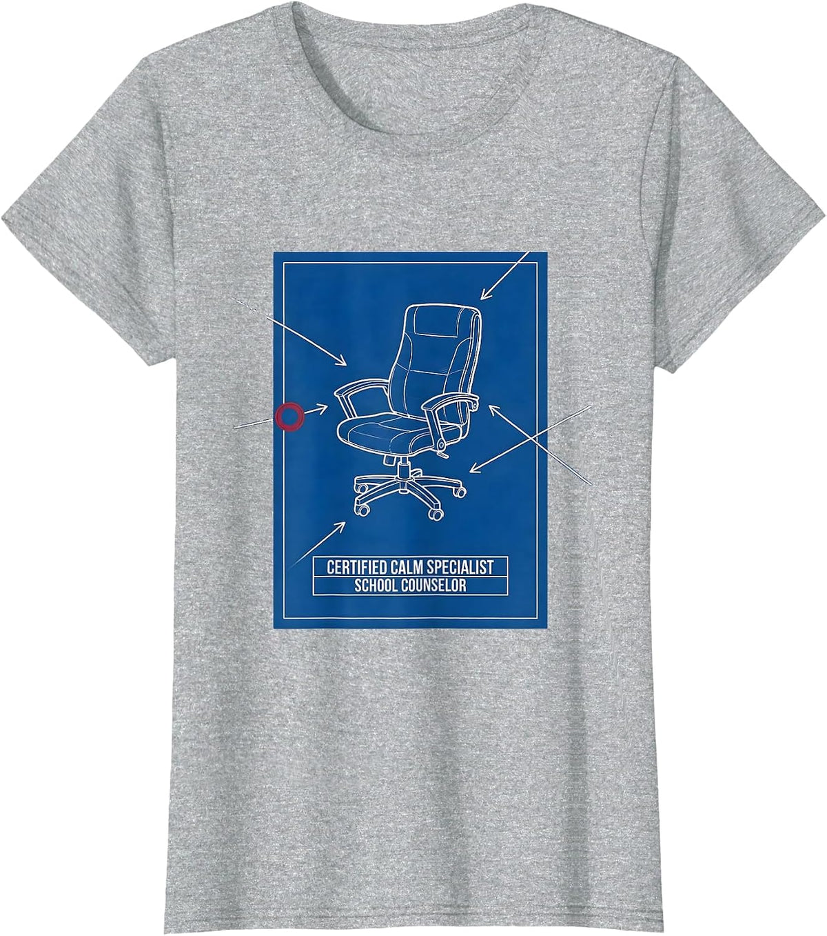 Certified Calm Specialist — School Counselor Technical T-Shirt - Heather Grey