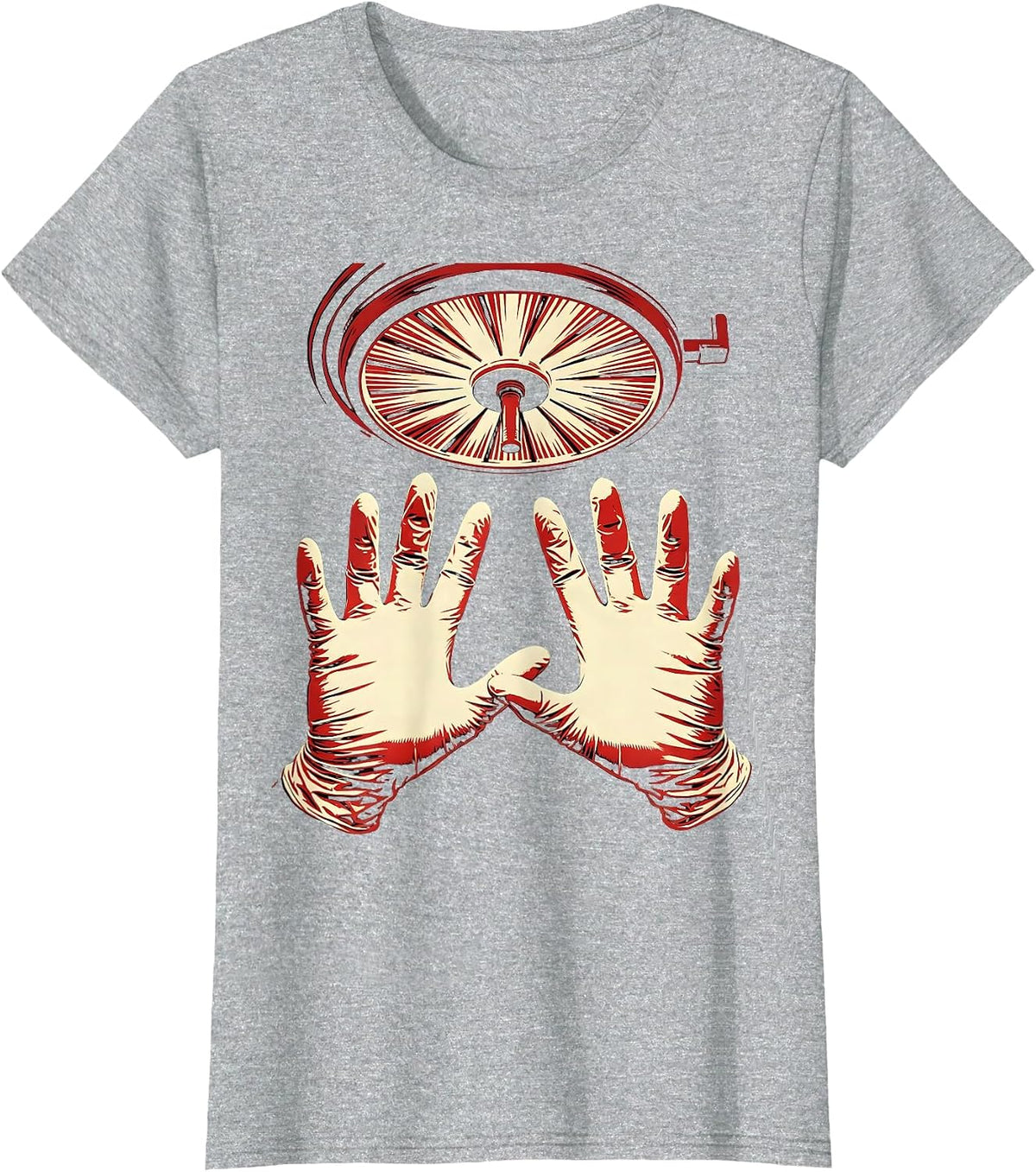 Emergency Department Surgeon OR Graphic Tee T-Shirt - Heather Grey