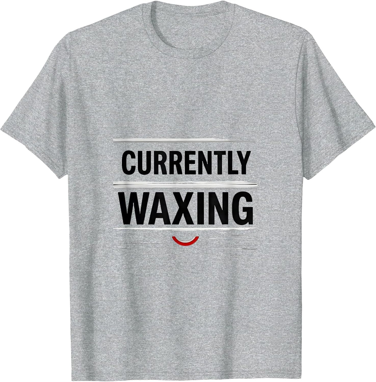 Men's Currently Waxing Minimalist Moon Phase Astronomy Celestial T-Shirt - Heather Grey