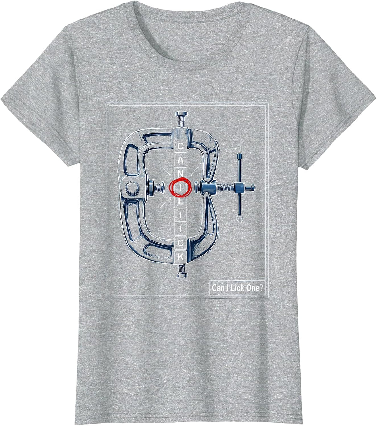 Can I Lick One Funny Periodic Table Science Teacher Gift T-Shirt - Heather Grey