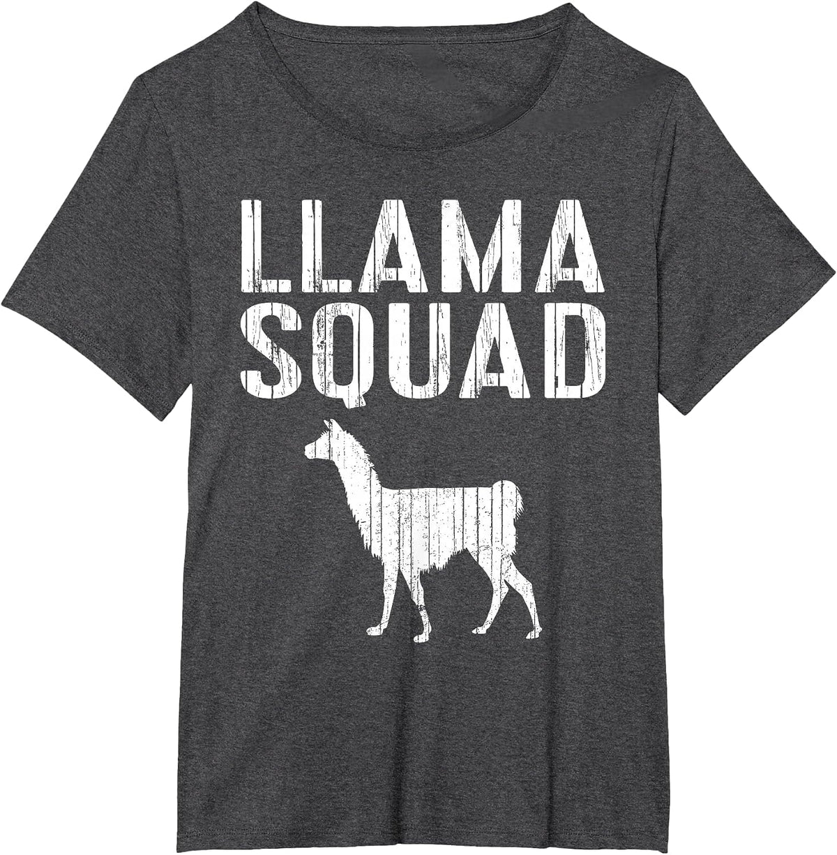 Llama Squad T-Shirt Llama Lover Shirt T-Shirt - Dark Heather Grey