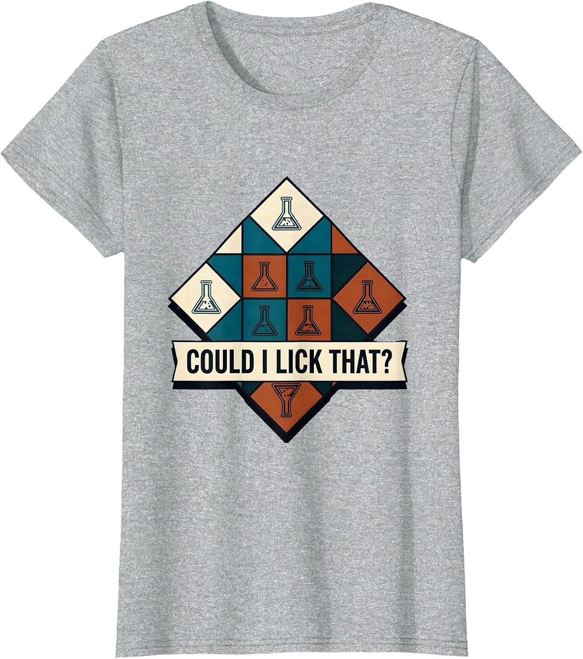 Could I Lick That Funny Periodic Table Science Teacher Gift T-Shirt - Heather Grey