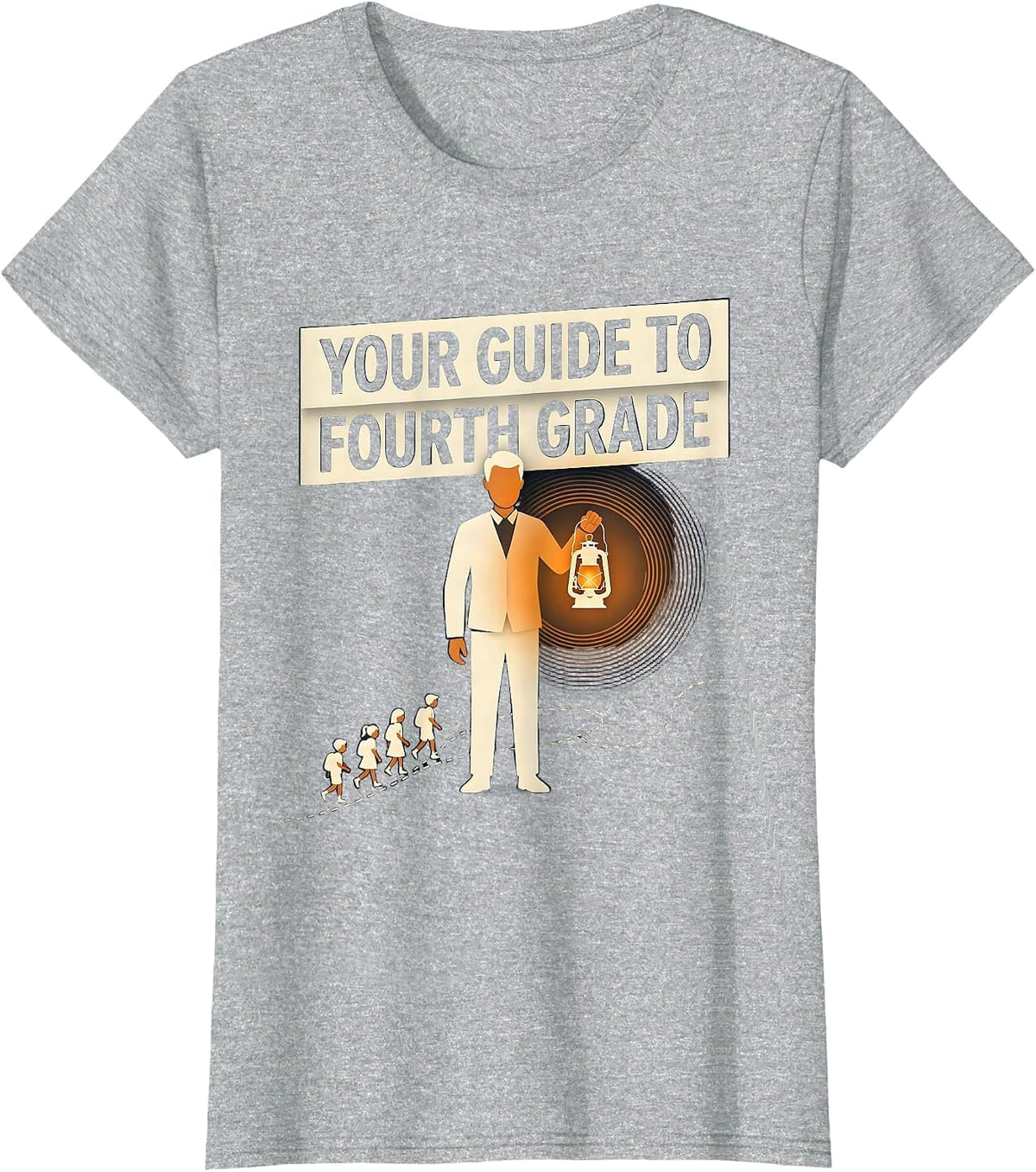 Your Guide To Fourth Grade Playful Teacher Back To School T-Shirt - Heather Grey