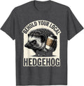 Men's Behold Your Local Hedgehog Funny Halloween Costume Reveal T-Shirt - Dark Heather Grey